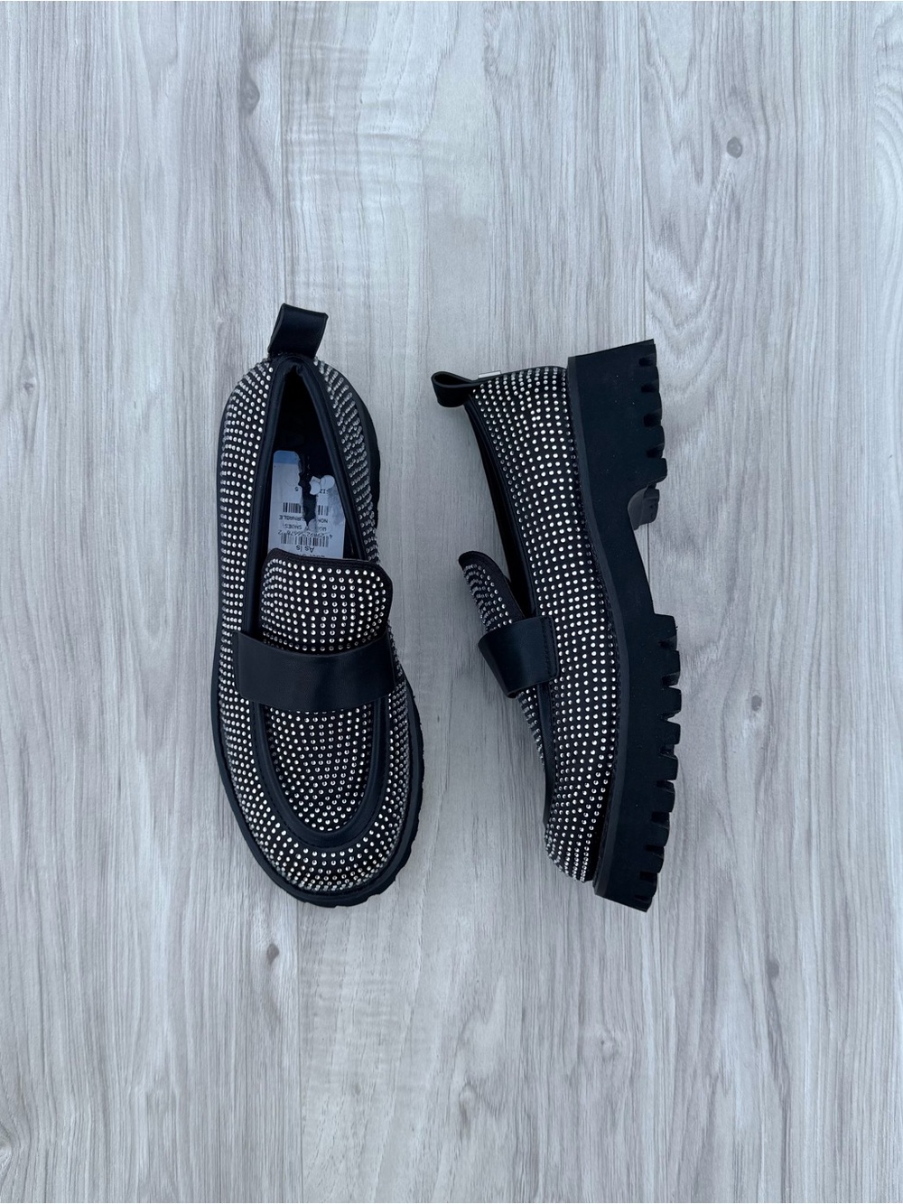 Karl Lagerfeld Grady Crystal Lug Sole Loafer